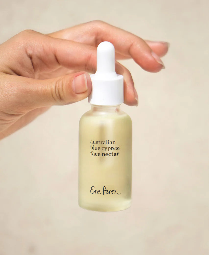 Australian Blue Cypress Face Nectar Serum from ERE PEREZ available online on Qiyorro