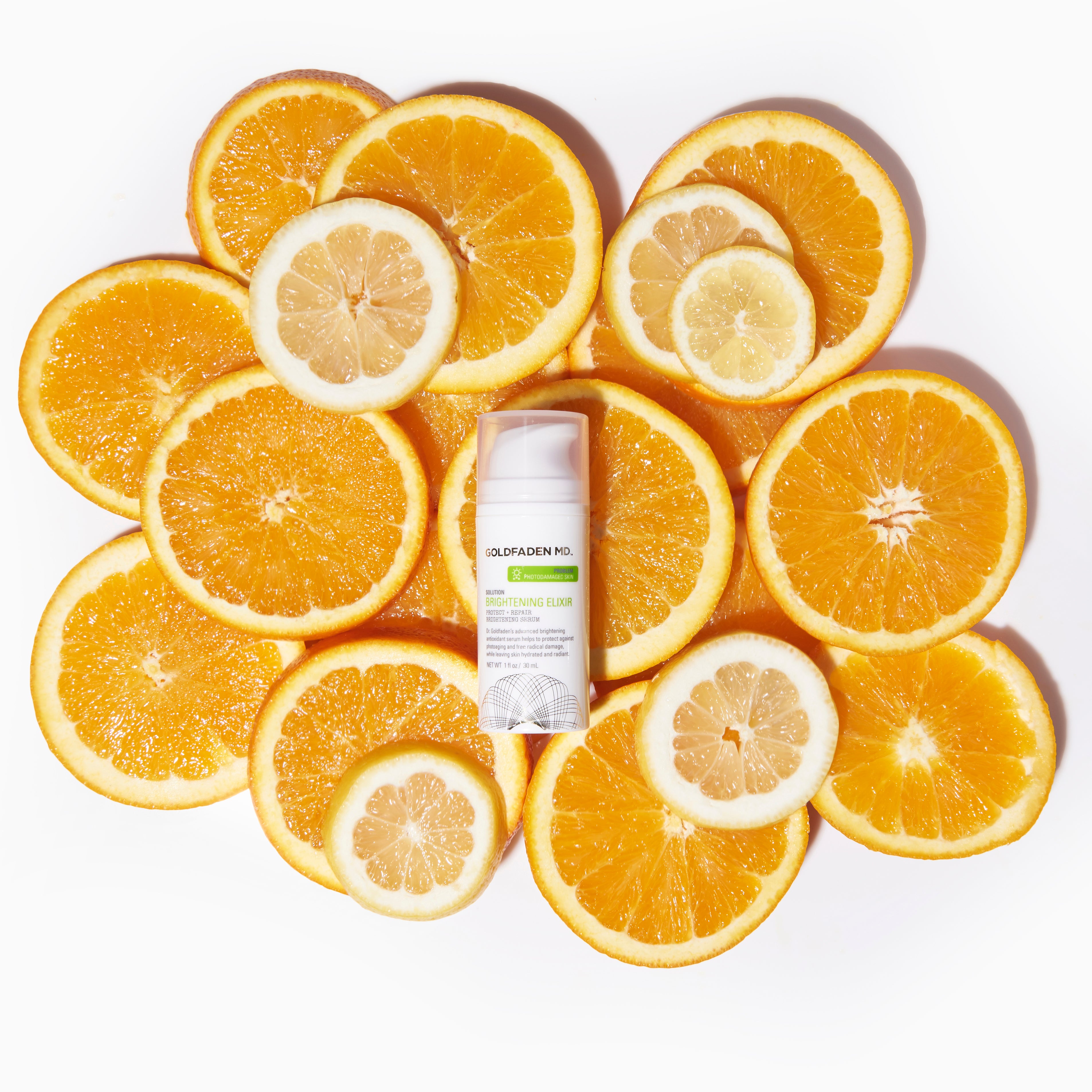 Brightening Elixir from GOLDFADEN MD available online on Qiyorro
