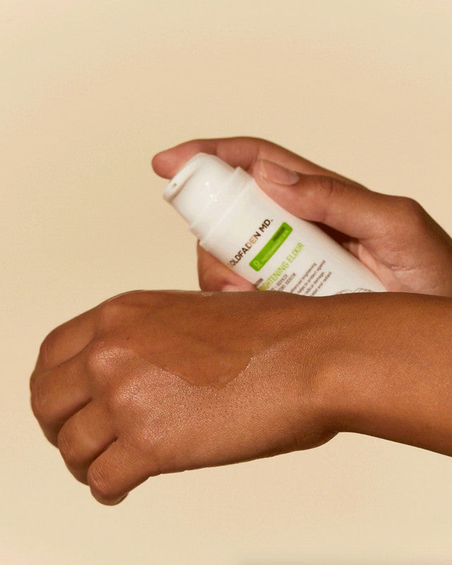 Brightening Elixir from GOLDFADEN MD available online on Qiyorro