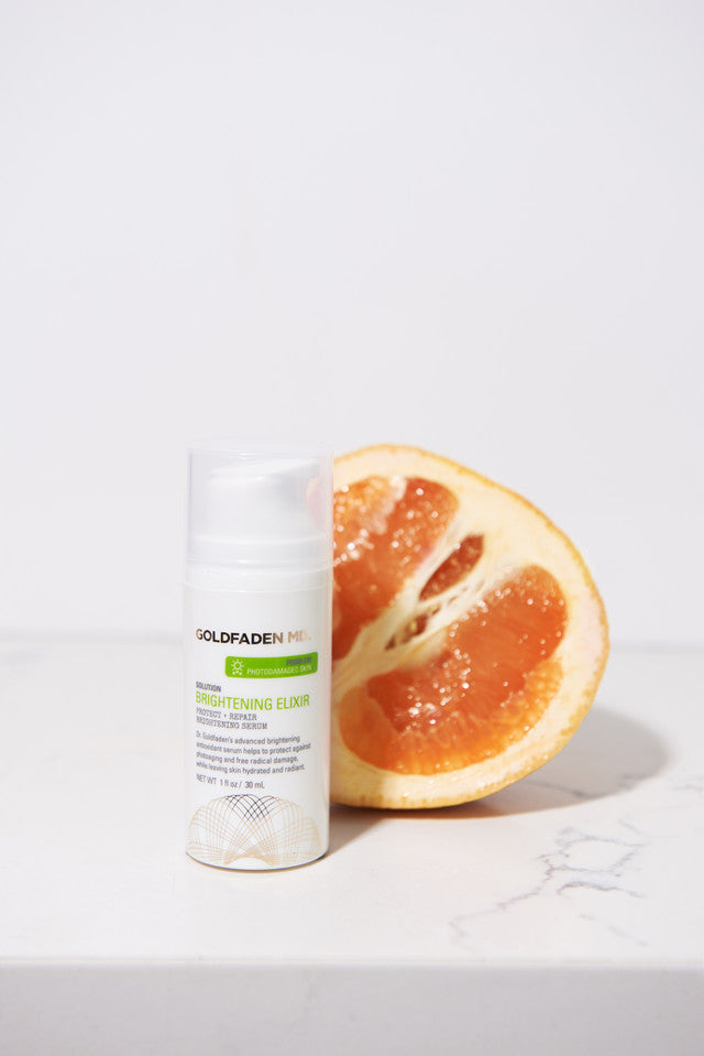 Brightening Elixir from GOLDFADEN MD available online on Qiyorro