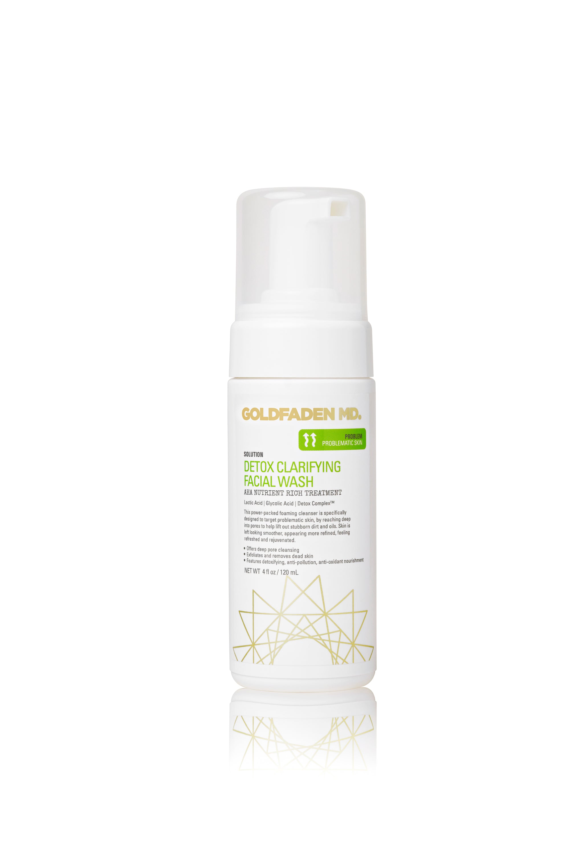 Detox Clarifying Facial Wash Cleansers from GOLDFADEN MD available online on Qiyorro