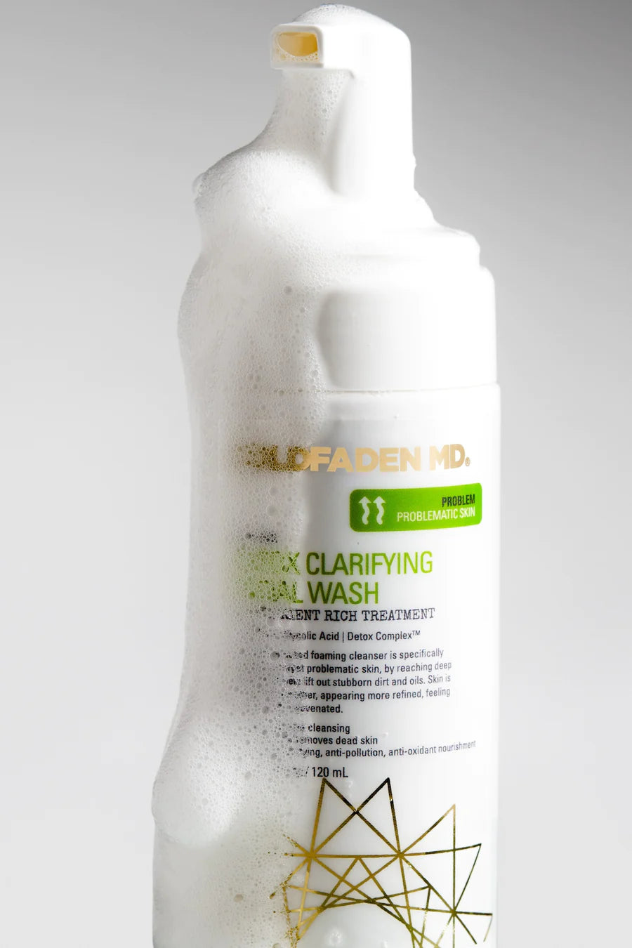 Detox Clarifying Facial Wash Cleansers from GOLDFADEN MD available online on Qiyorro