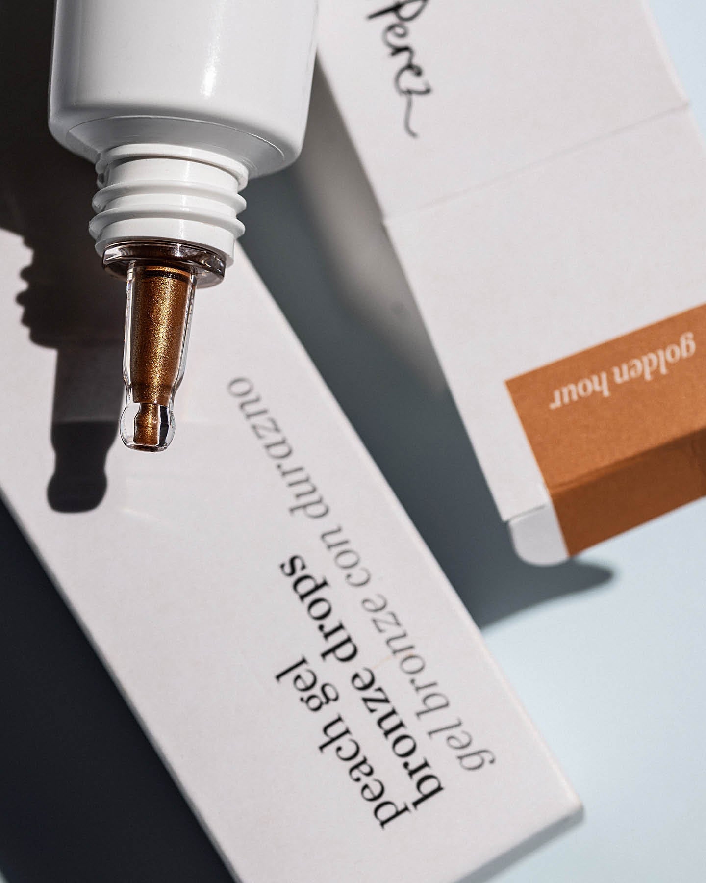 peach gel bronzing drops