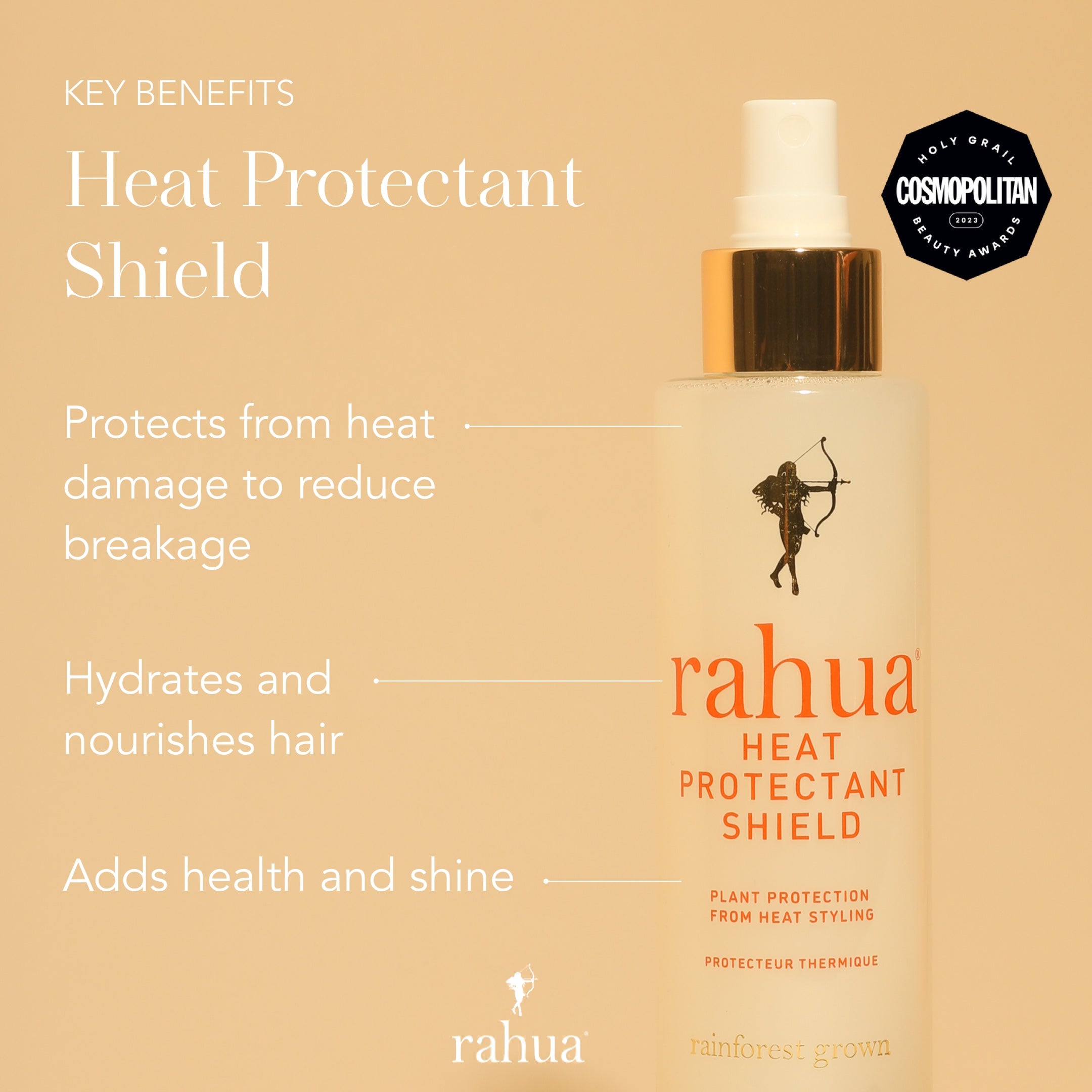 Heat Protectant Shield from Rahua available online on Qiyorro