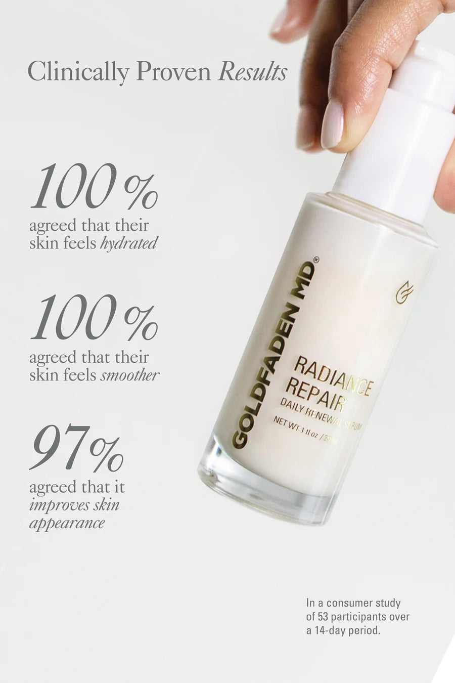 Radiance Repair Daily Renewal Serum Serum from GOLDFADEN MD available online on Qiyorro