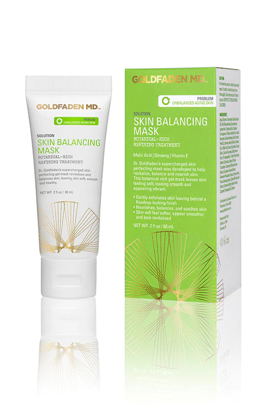 Skin Balancing Mask - Botanical-Rich Refining Treatment Face Mask from GOLDFADEN MD available online on Qiyorro