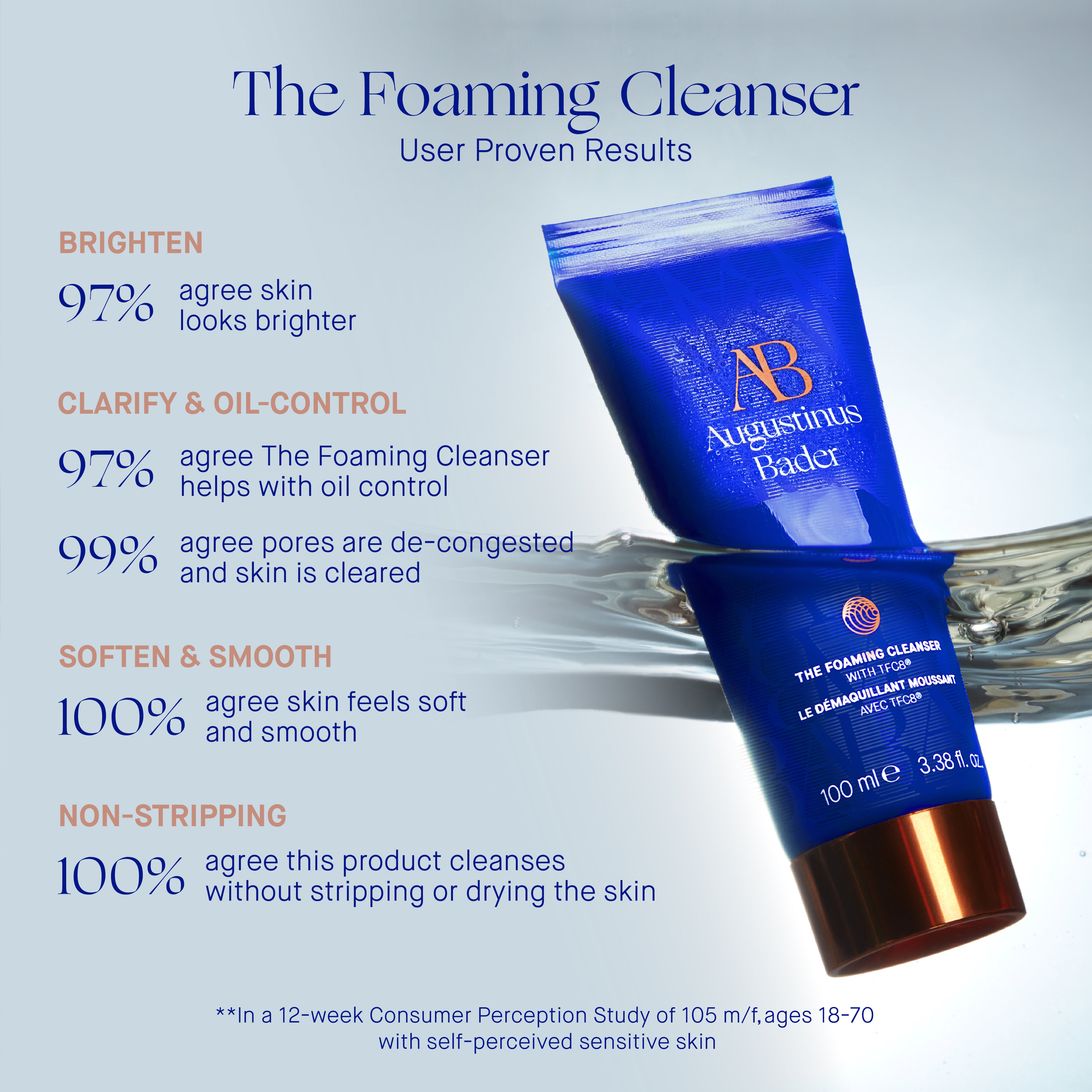 The Foaming Cleanser 100ml Cleansers from Augustinus Bader available online on Qiyorro