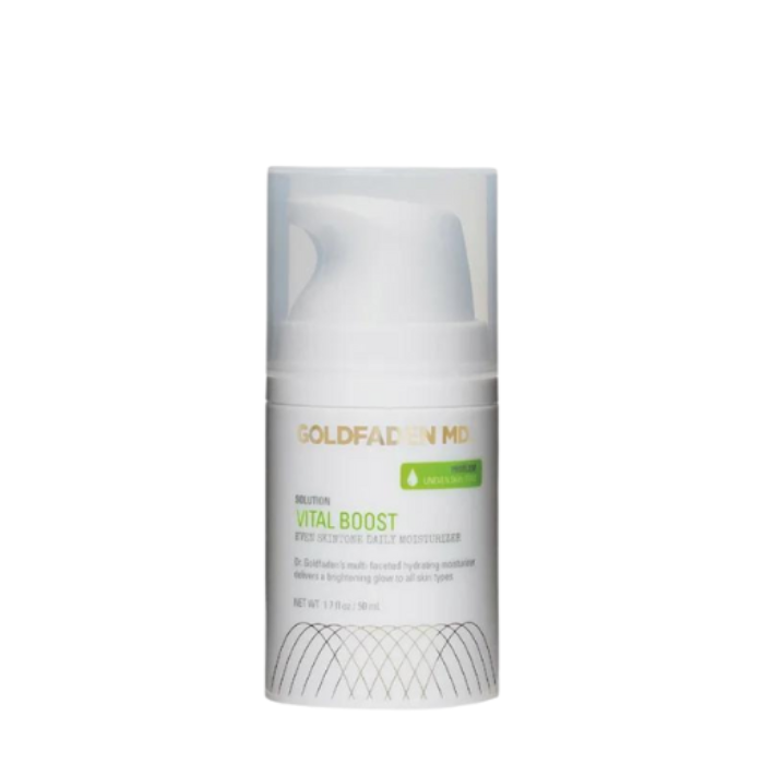 VITAL BOOST - Even Skintone Daily Moisturizer from GOLDFADEN MD available online on Qiyorro