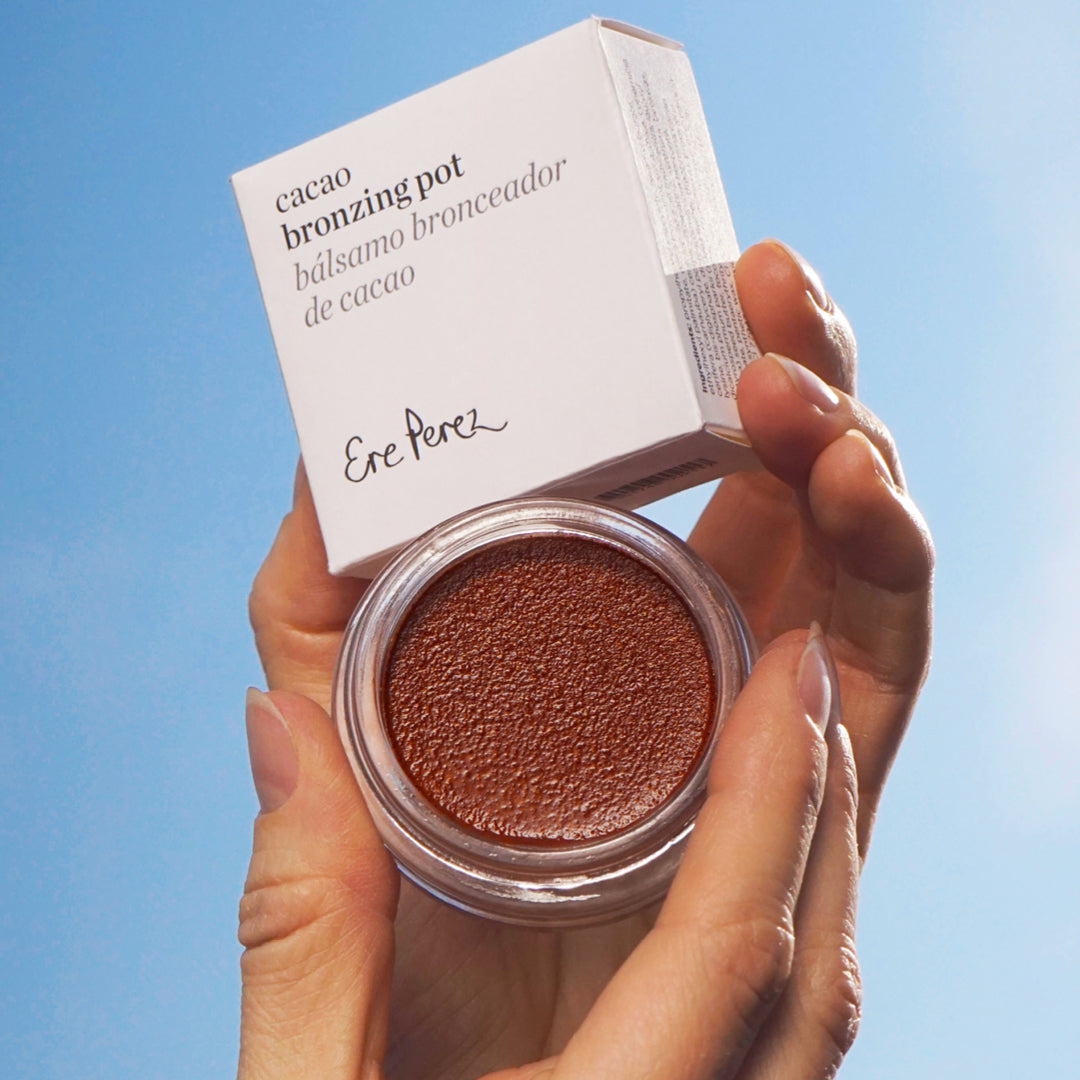 Cacao Bronzing Pot  Bronzer from ERE PEREZ  available online on Qiyorro