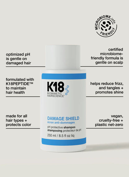 K18 Damage Shield pH Protective Shampoo 250ml - Qiyorro