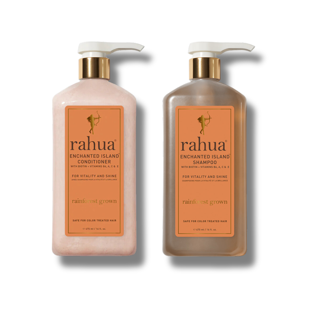 Enchanted Shampoo and Conditioner Lush Pump Set  Shampoo &amp; Conditioner Sets from RAHUA  available online on Qiyorro