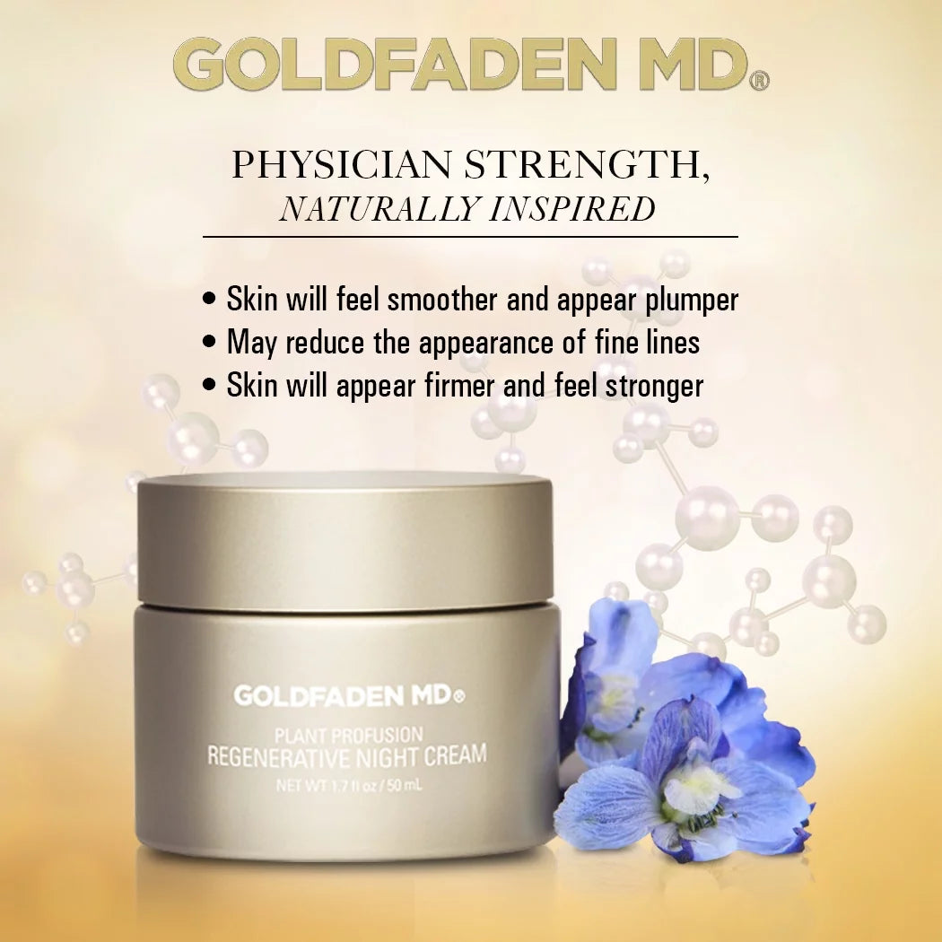 Plant Profusion Night Cream Face Cream from GOLDFADEN MD available online on Qiyorro