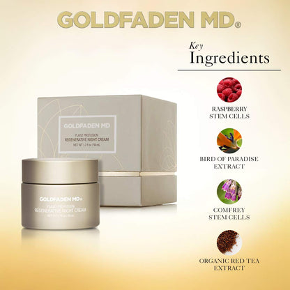 Plant Profusion Night Cream Face Cream from GOLDFADEN MD available online on Qiyorro