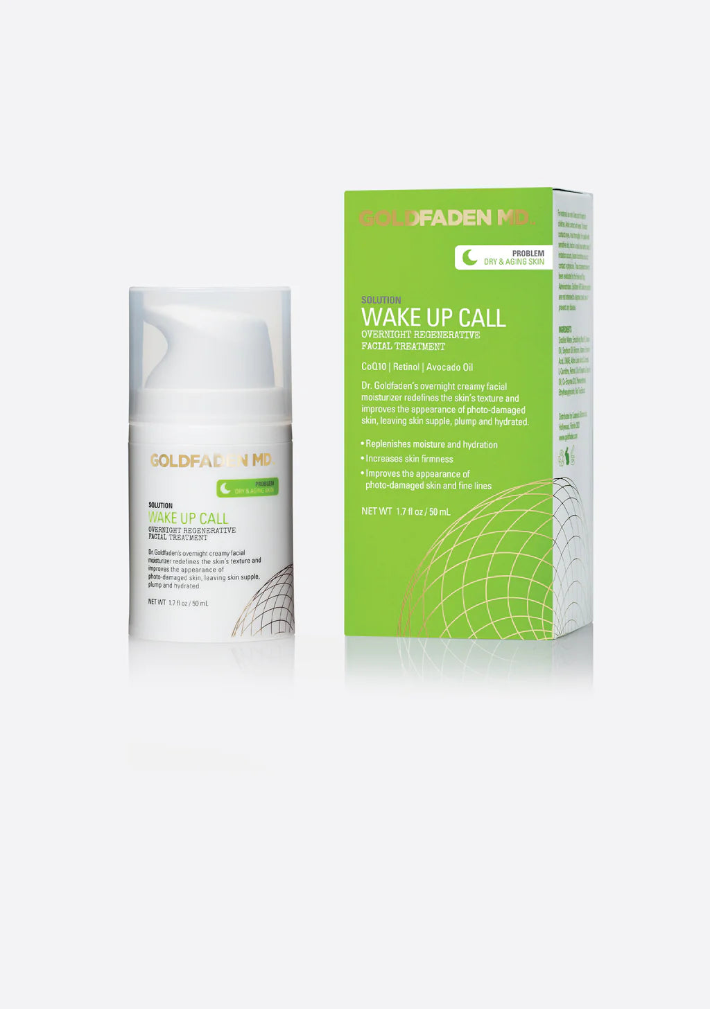 Wake Up Call - Overnight Facial Moisturizer  Moisturizers from GOLDFADEN MD  available online on Qiyorro