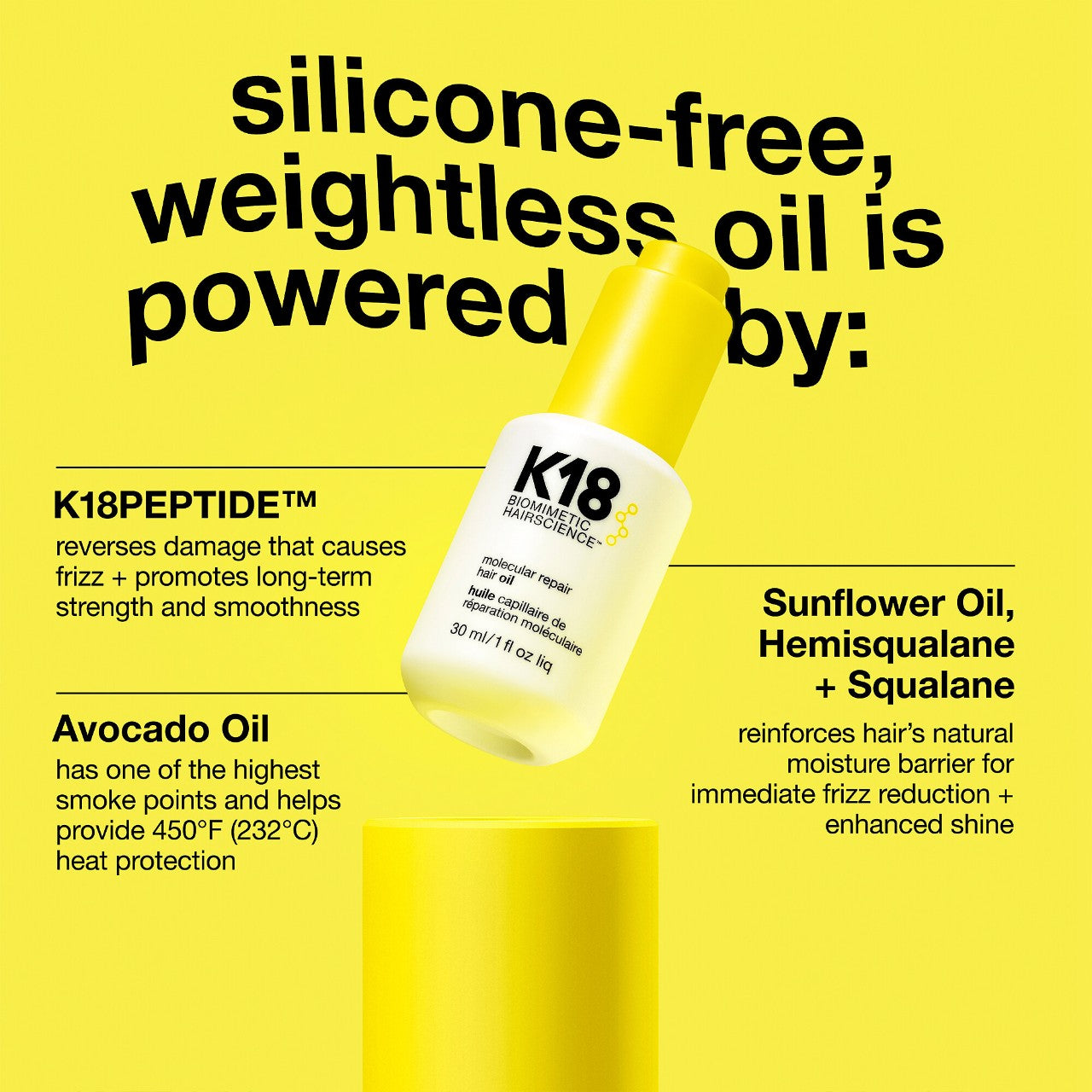 K18 Molecular Repair Hair Oil - Qiyorro