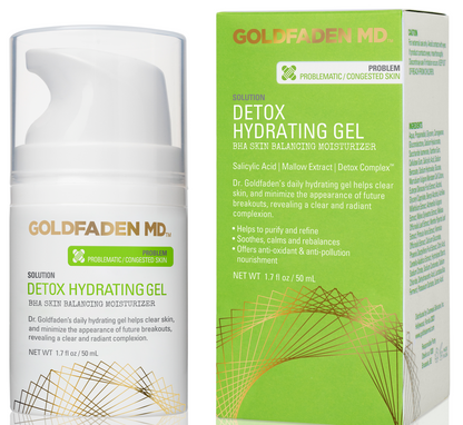 DETOX HYDRATING GEL - BHA Skin Balancing Moisturizer   from GOLDFADEN MD  available online on Qiyorro