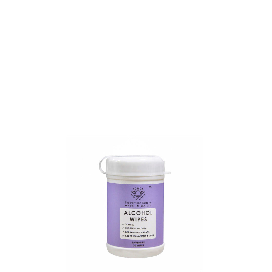 Lavender Alcohol Wipes  Hand Sanitizers &amp; Wipes from The Perfume Factory  available online on Qiyorro